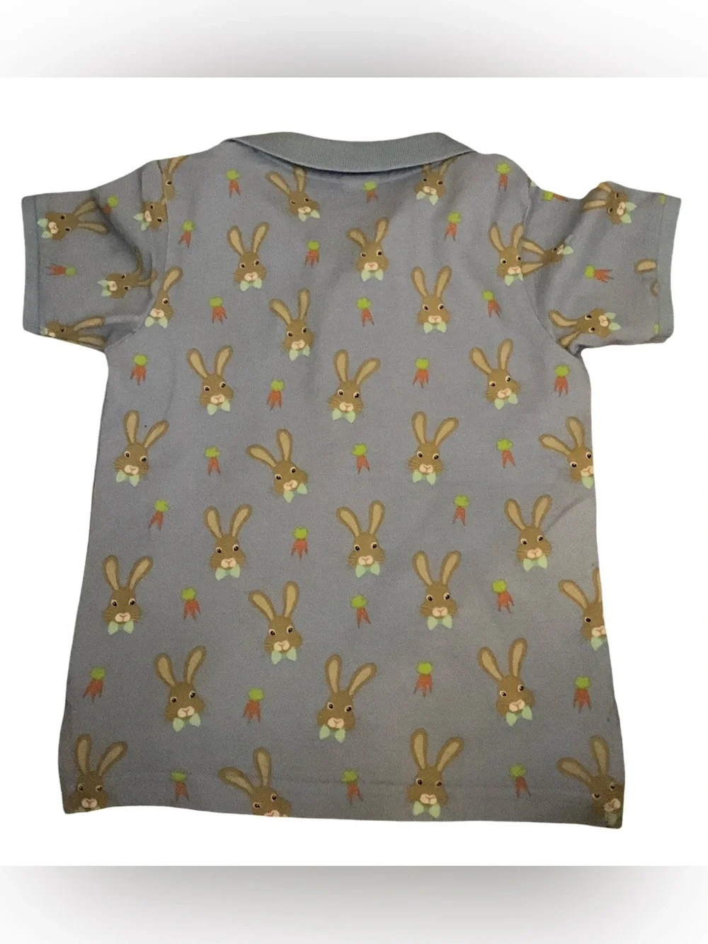 Gymboree Bunny Rabbit Polo Shirt Boys 4T Easter Spring Blue Collared Tee